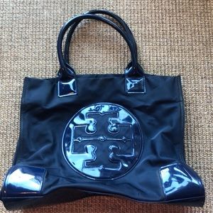 Tory Burch Navy Ella Tote